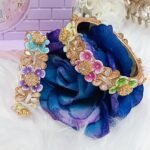 Multicolor Floral Butterfly Garden 2pc Bangle Set