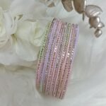 Sweet Pastel Multicolor 8pc Premium Bangle Set