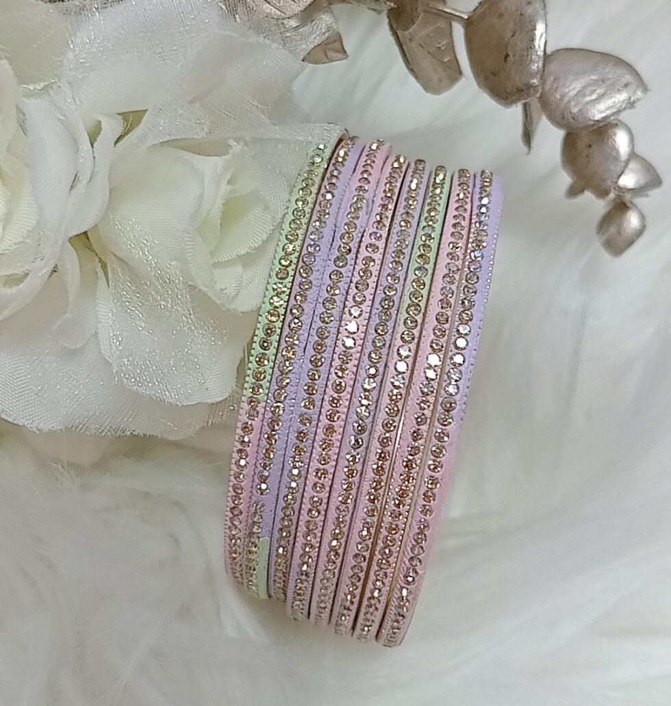 Sweet Pastel Multicolor 8pc Premium Bangle Set
