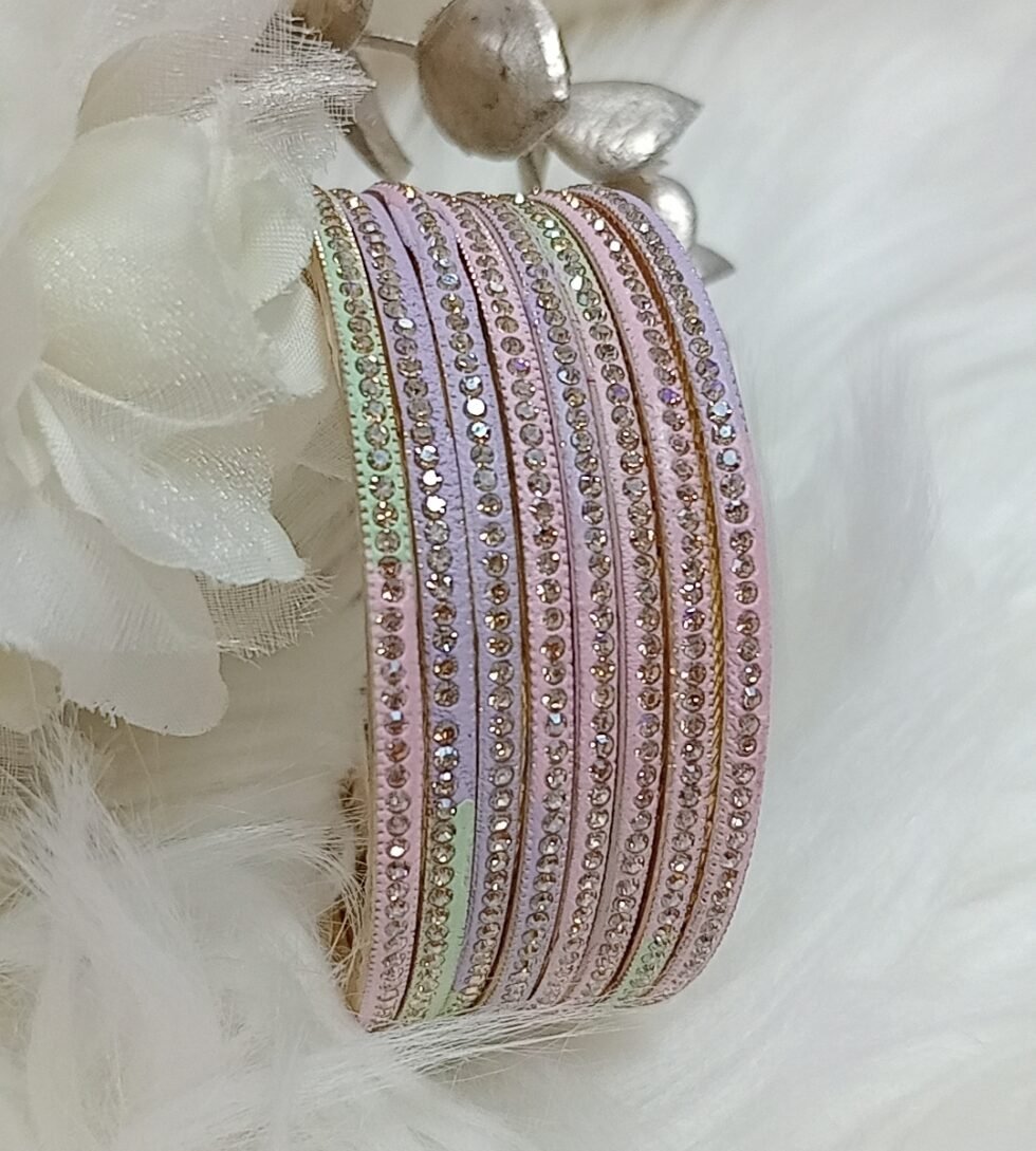 Sweet Pastel Multicolor 8pc Premium Bangle Set