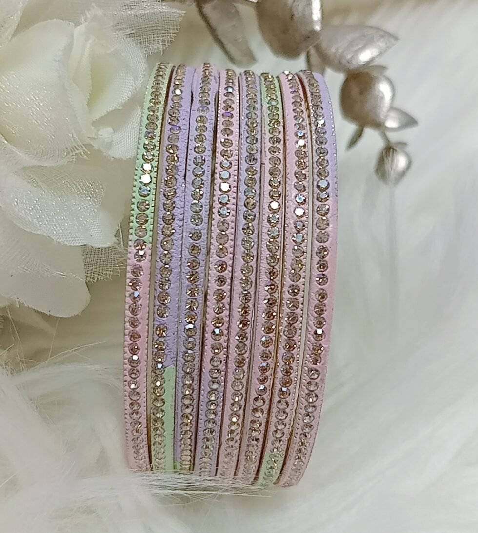 Sweet Pastel Multicolor 8pc Premium Bangle Set