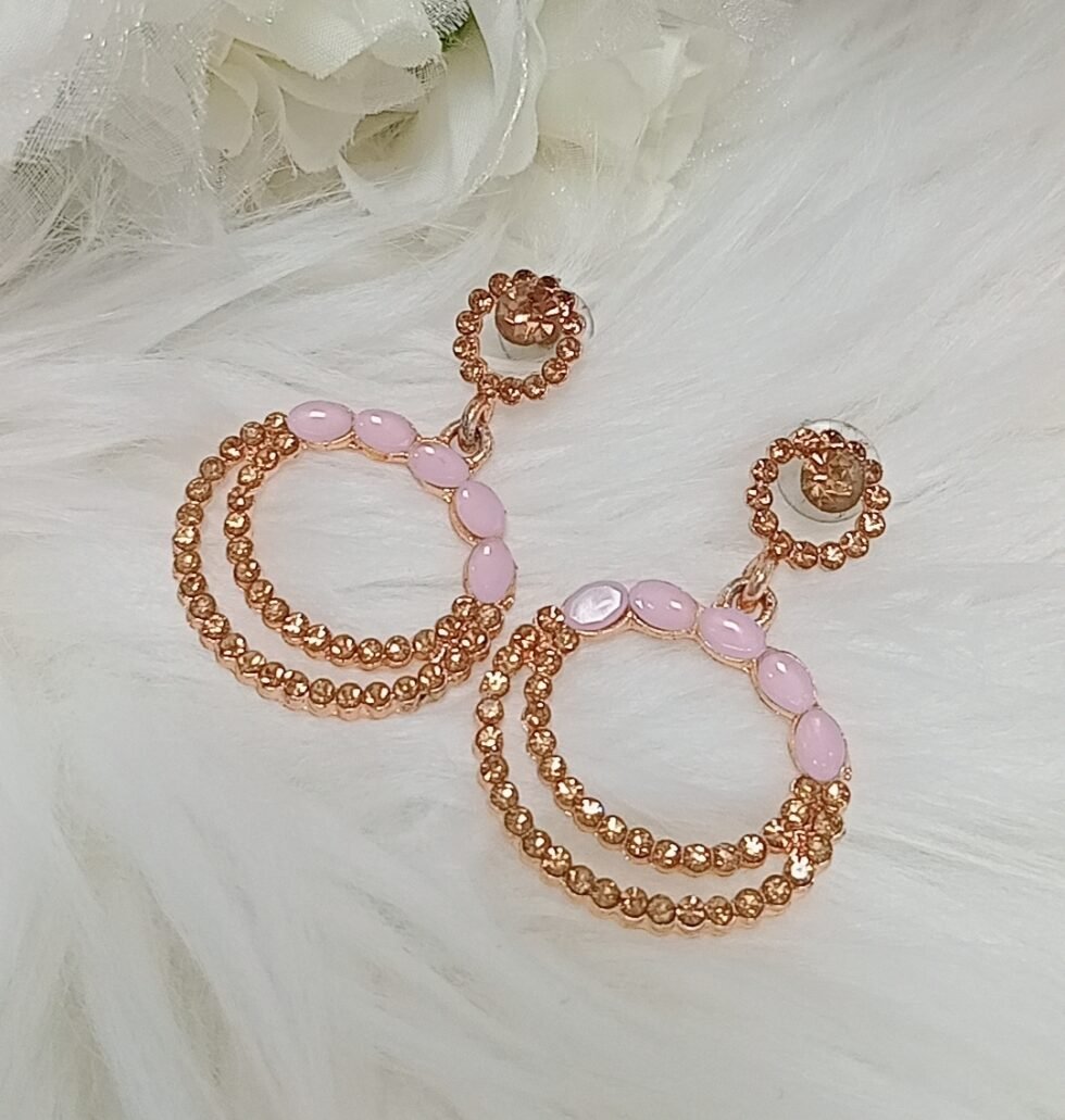 Pink Gold Earrings
