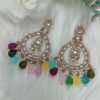 Multicolor Indian Chandbali Earrings