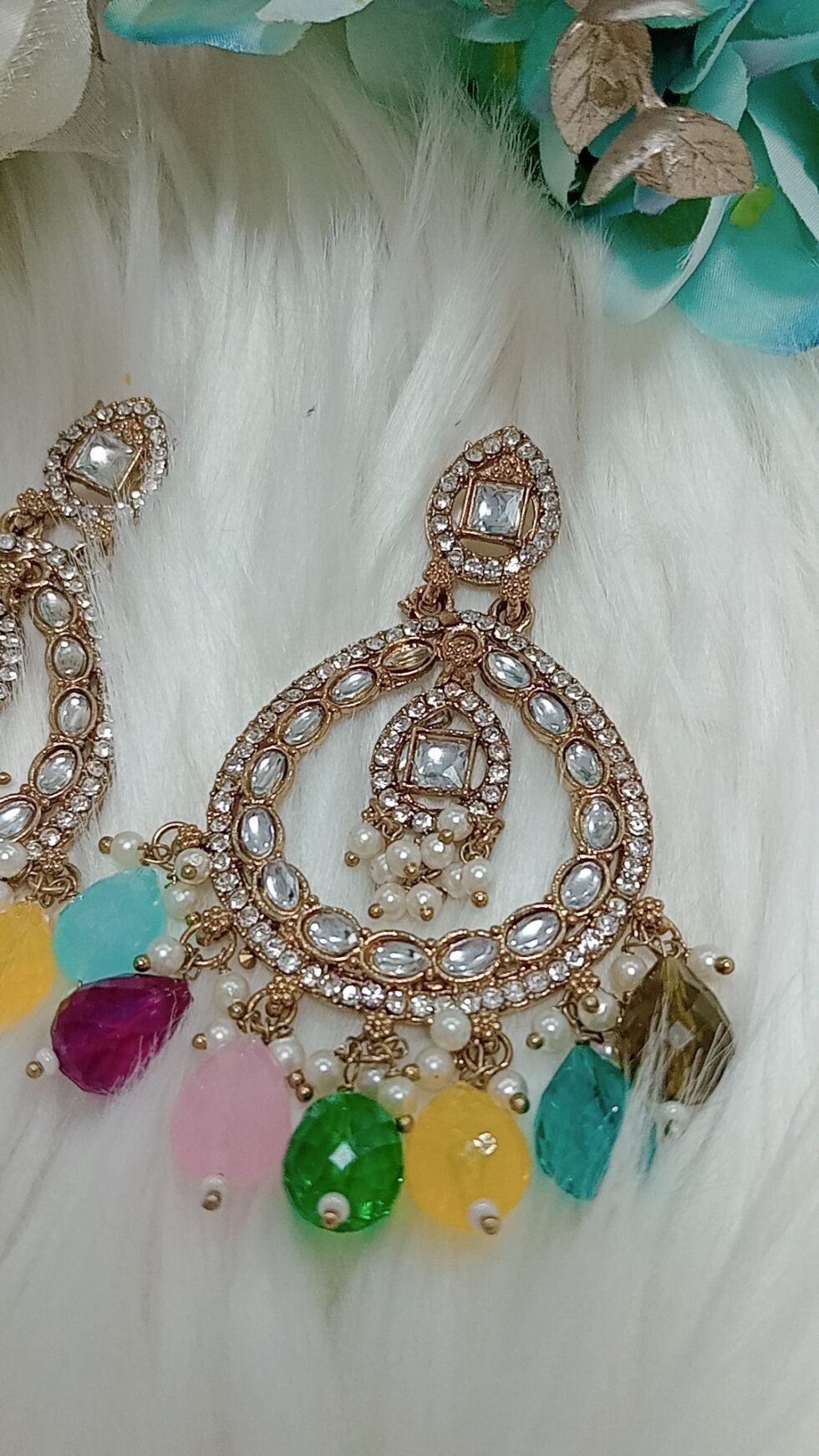 Multicolor indian earrings singapore