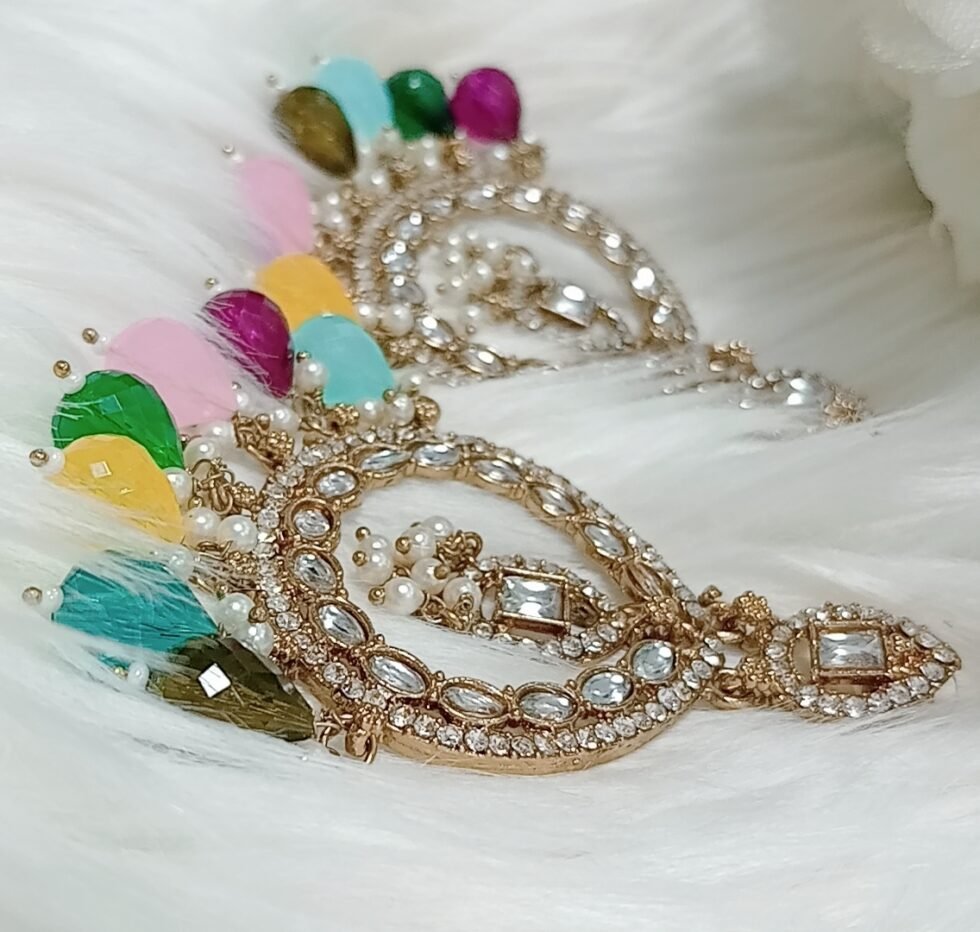 Multicolor indian earrings singapore