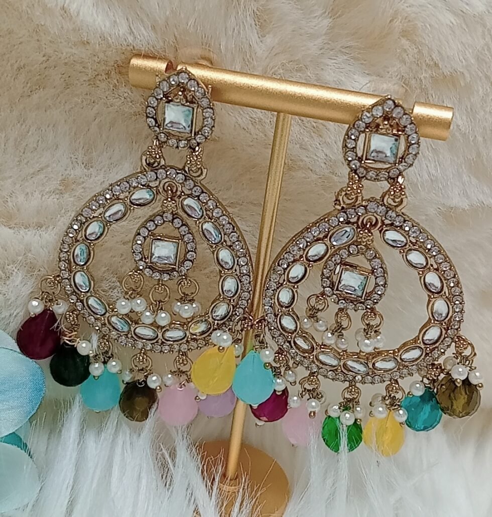 Multicolor indian earrings singapore
