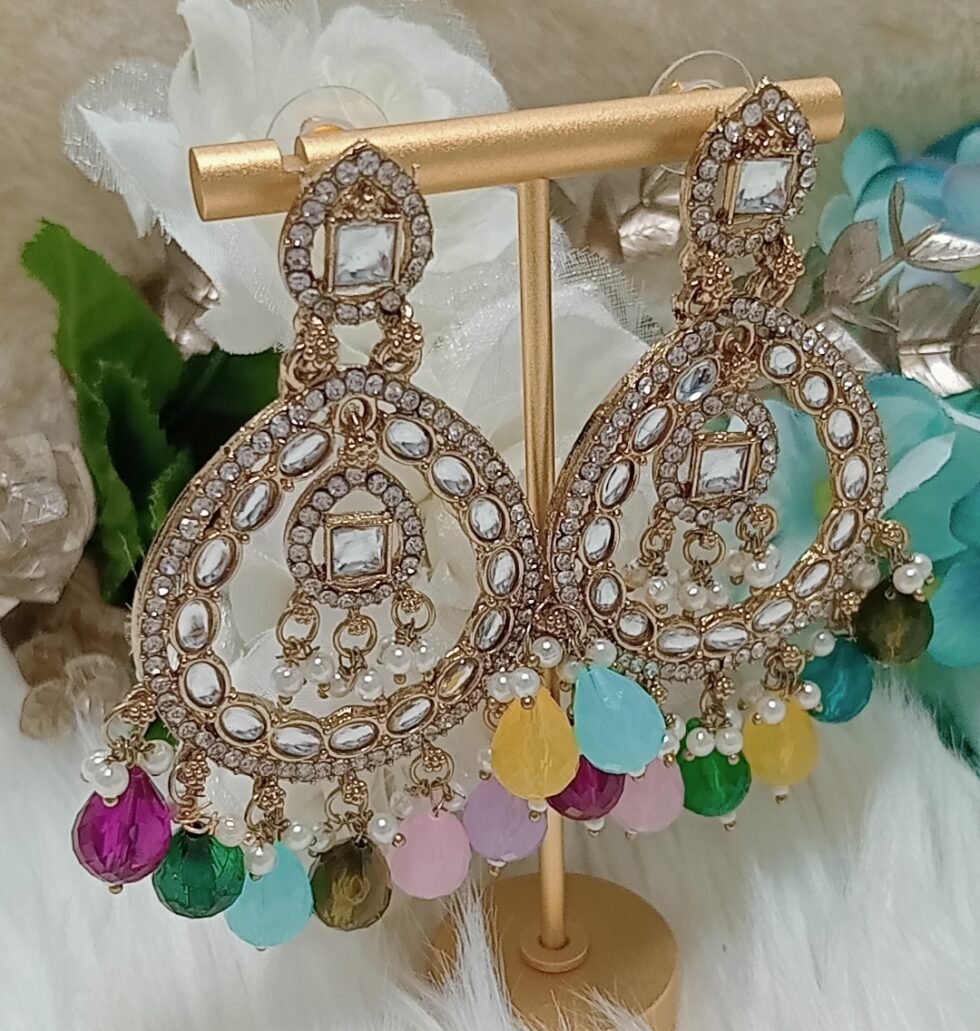 Multicolor chandbali