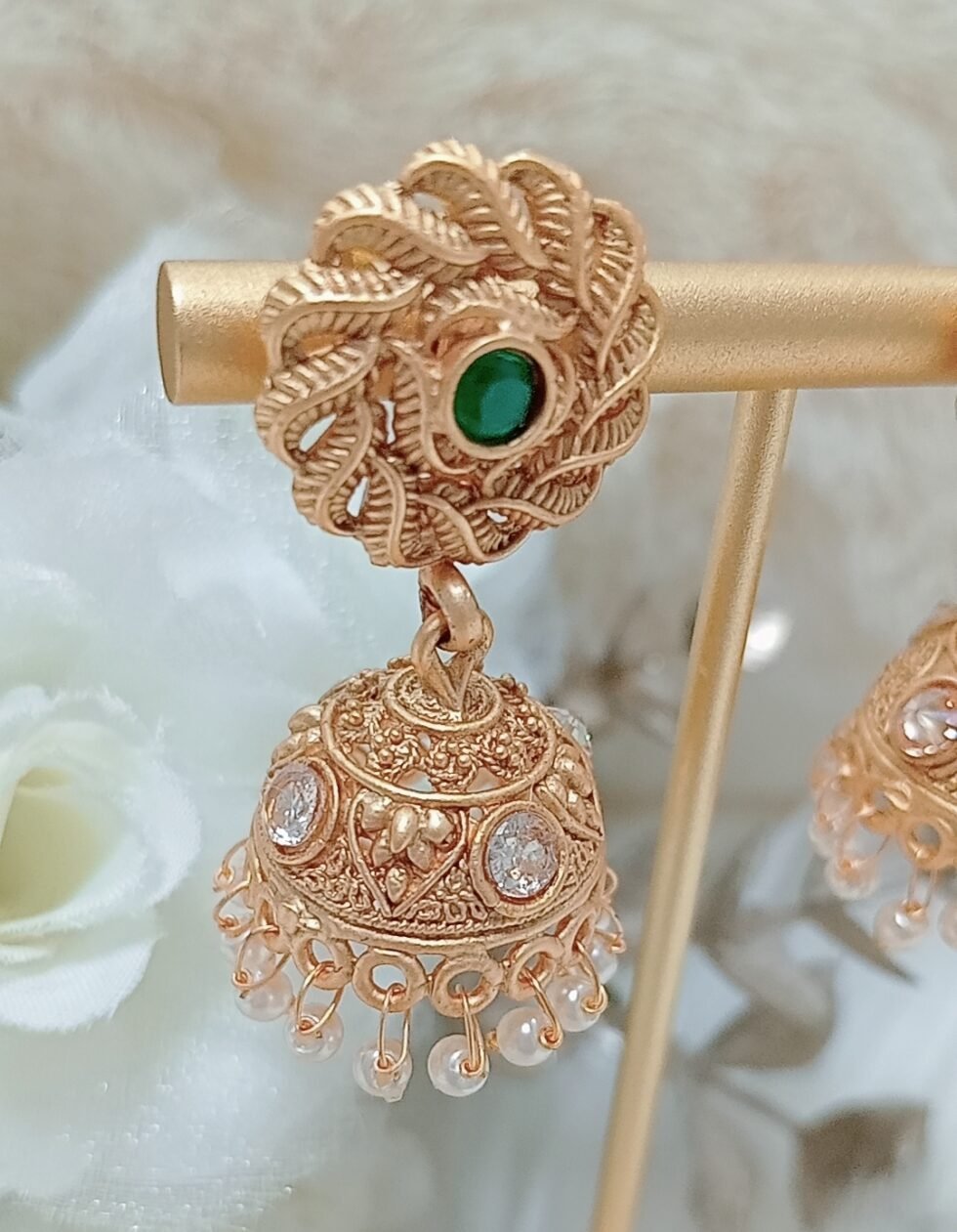 Emerald Green Jhumka