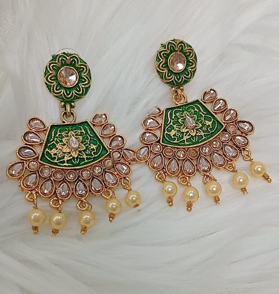 Green Indian Earrings Singapore