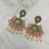 Indian green earrings