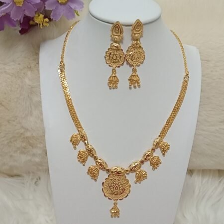 1 Gram Gold Plated Indian Jewellery Set